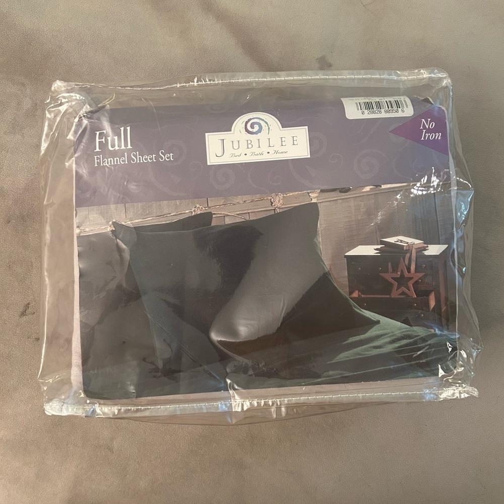 NWT Jubilee Full Flannel Sheet Set